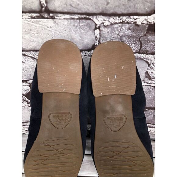 Abeo Bio System Jean Navy Blue Suede Leather Flats Shoes Women’s Sz 6N US/36.5EU - Picture 14 of 16